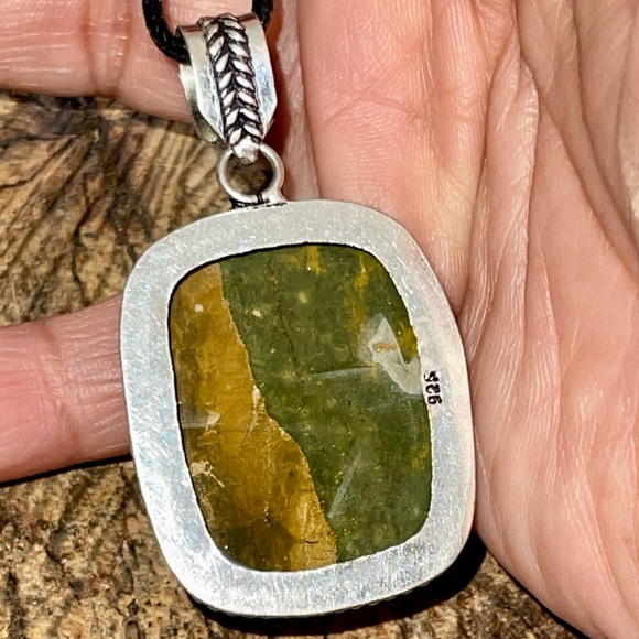 Olive Opal Pendant 2” - Picture 9 of 10